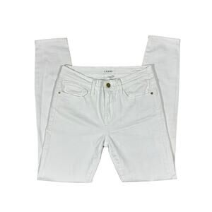 Frame 'Le Skinny De Jeanne' White Skinny Jeans